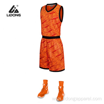 Cheap Wholesale Sublimation Printing Basketball Uniforms